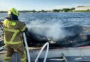 Pożar łodzi na Zalewie Szczecińskim – trzy osoby poparzone !