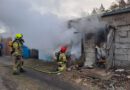 Pożar budynku w Pucicach