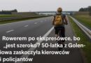 Rowerem po ekspresówce, bo „jest szeroko”