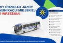 Nowy rozkład jazdy komunikacji miejskiej