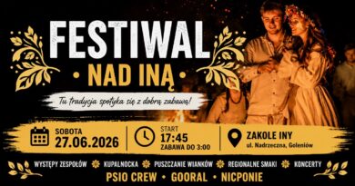 Uwaga! Zmiana godzin FESTIWALU NAD INĄ