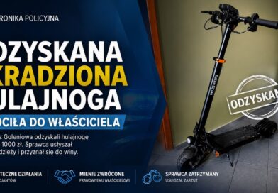 Odzyskali skradzioną hulajnogę.