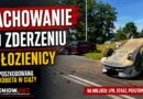 Dachowanie po zderzeniu w Łozienicy. Poszkodowana kobieta w ciąży