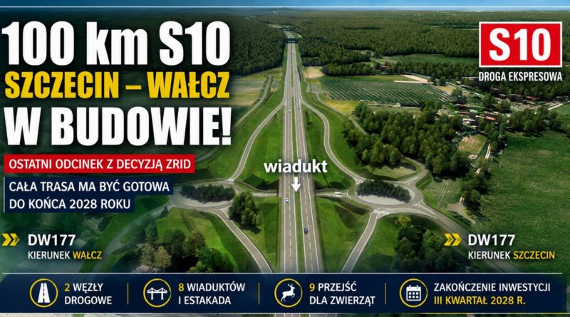 S10 ze Szczecina do Wałcza w budowie