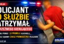 Policjant po służbie zatrzymał pijanego kierowcę.