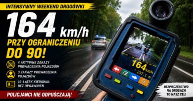 164 km/h przy ograniczeniu do 90 164 km/h przy ograniczeniu do 90
