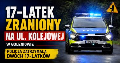 17-latek z ranami kłutymi po zdarzeniu na ul. Kolejowej.