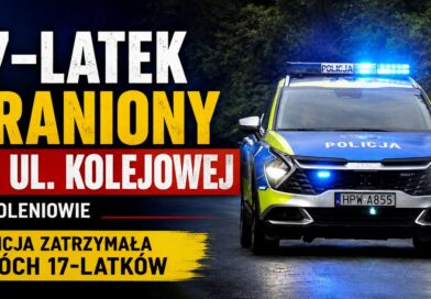 17-latek z ranami kłutymi po zdarzeniu na ul. Kolejowej.