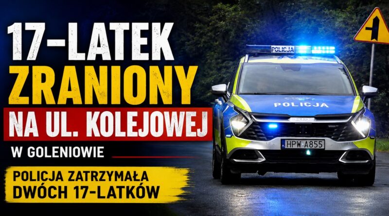 17-latek z ranami kłutymi po zdarzeniu na ul. Kolejowej.