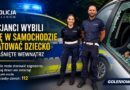 Policjanci wybili szybę, aby uwolnić niemowlę