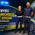 Policjanci wybili szybę, aby uwolnić niemowlę