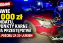 Prawie 10 tys. zł mandatów, 43 punkty karne i dwa przestępstwa.