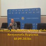 Konferencja Burmistrza 10 09 2026r