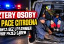 Cztery osoby na pace Citroena
