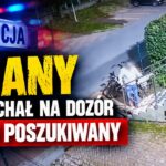 Pijany przyjechał na dozór – video